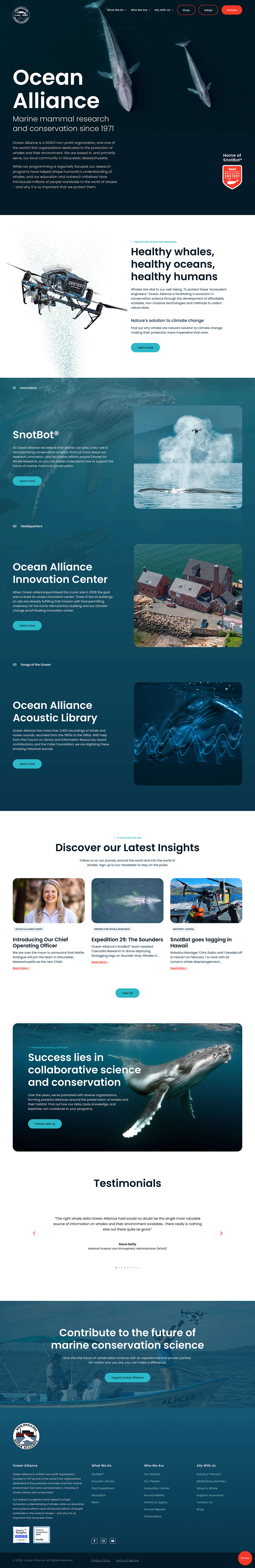 Ocean Alliance Home Page Ocean Alliance Home Page